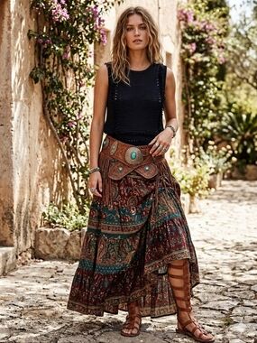 Pepin Black Crochet Tank Top